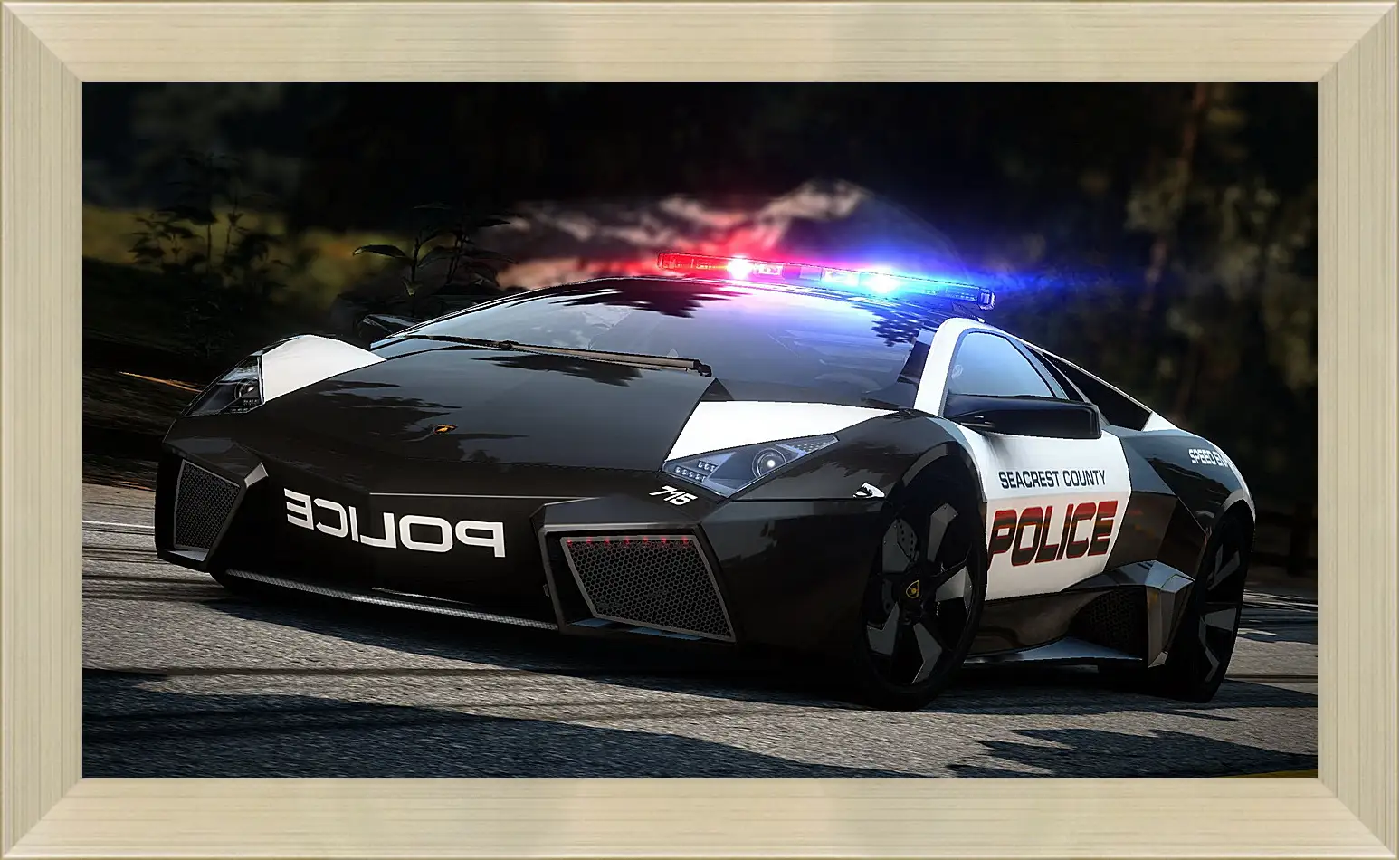 Картина в раме - nfs, need for speed, police
