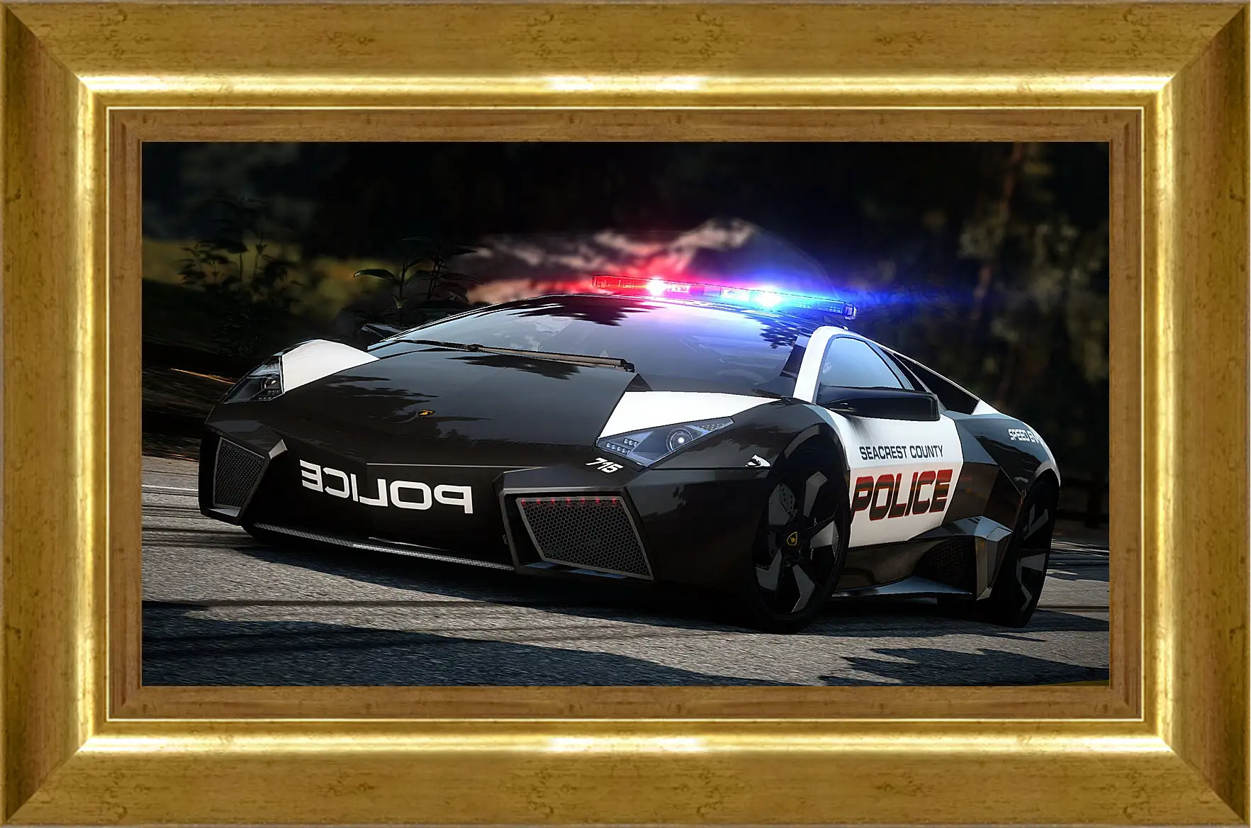 Картина в раме - nfs, need for speed, police
