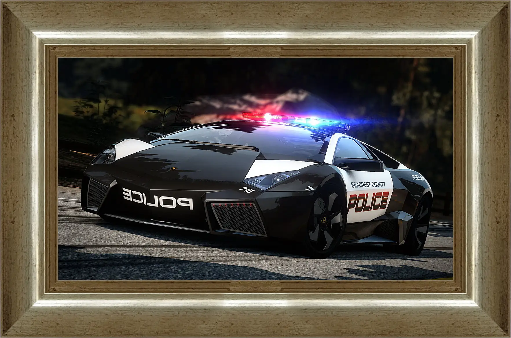 Картина в раме - nfs, need for speed, police
