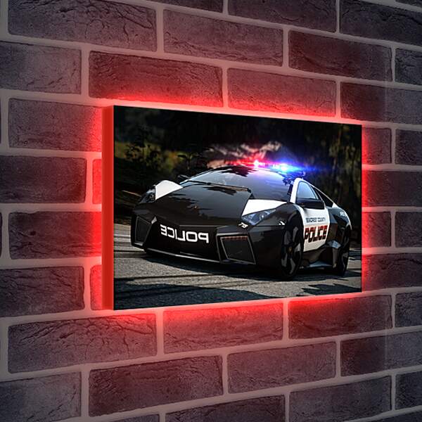 Лайтбокс световая панель - nfs, need for speed, police
