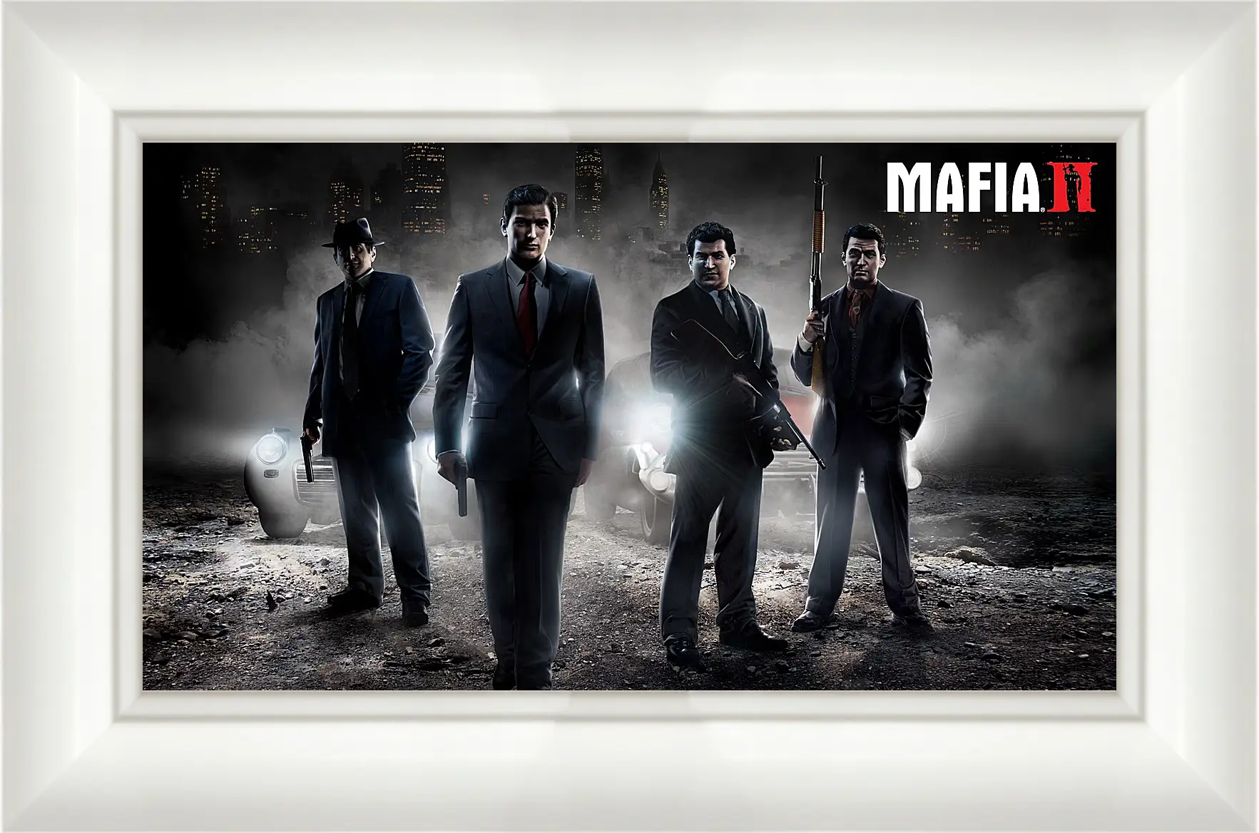 Картина в раме - mafia 2, gun, car
