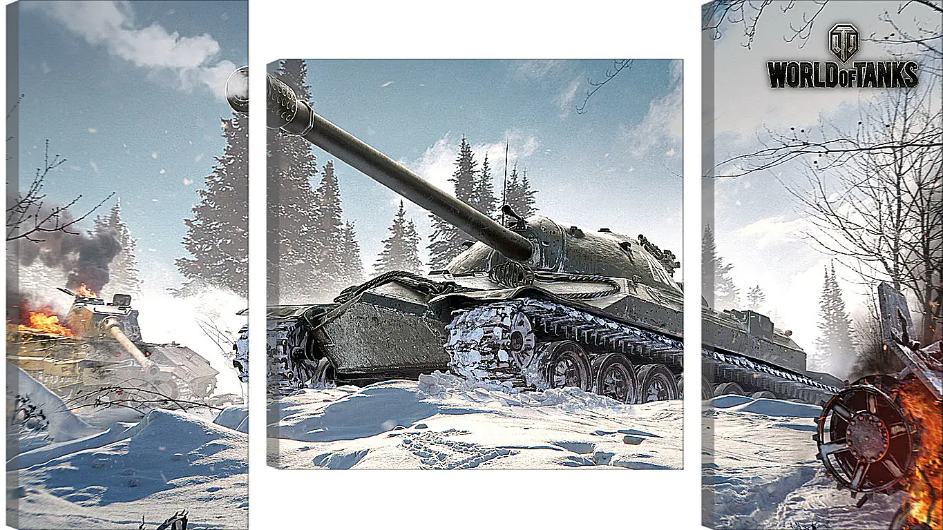 Модульная картина - world of tanks, wargaming net, wg