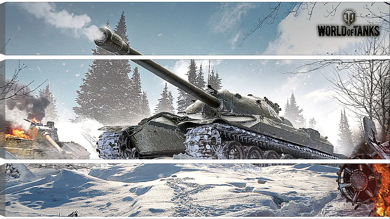 Модульная картина - world of tanks, wargaming net, wg