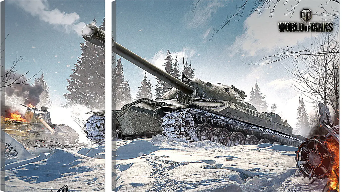 Модульная картина - world of tanks, wargaming net, wg