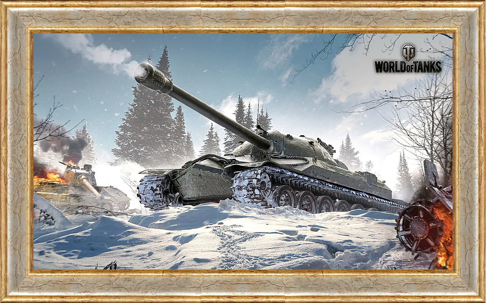 Картина в раме - world of tanks, wargaming net, wg