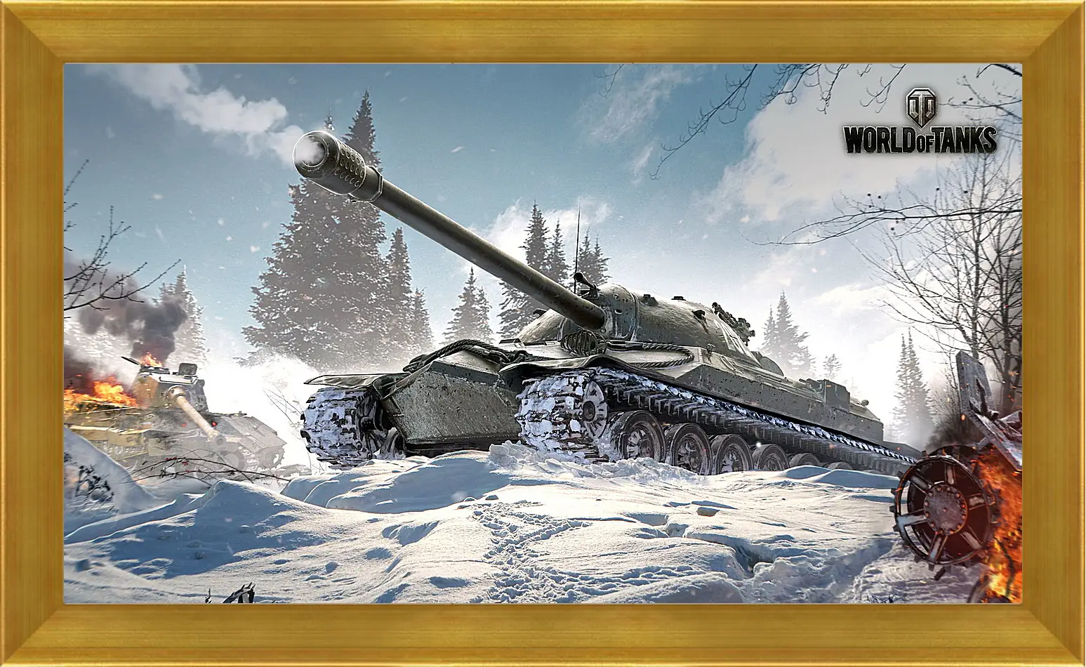 Картина в раме - world of tanks, wargaming net, wg