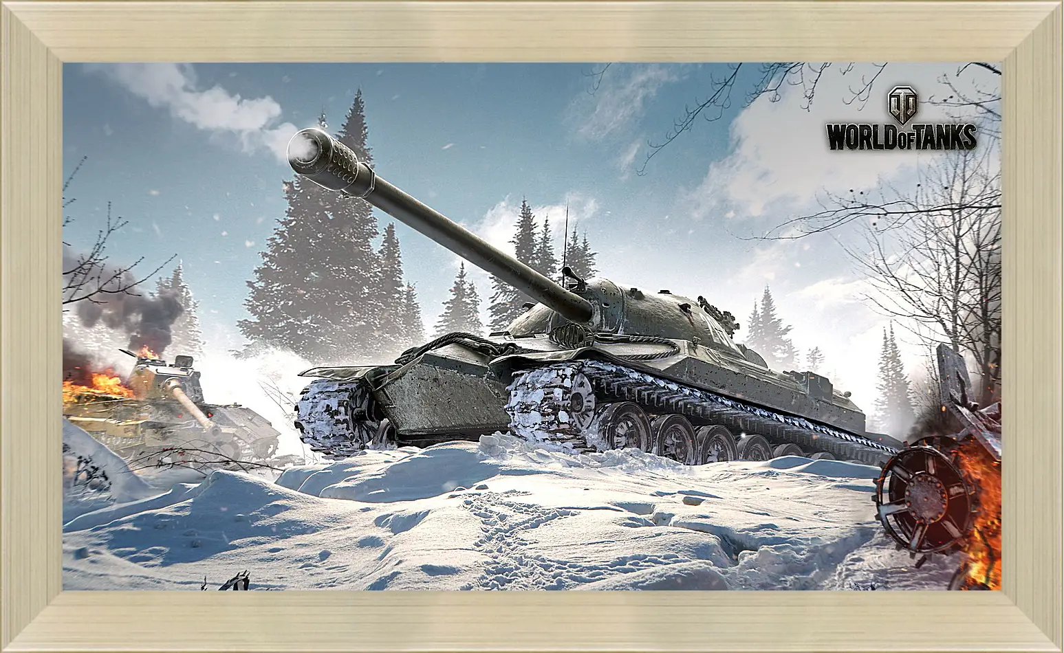 Картина в раме - world of tanks, wargaming net, wg