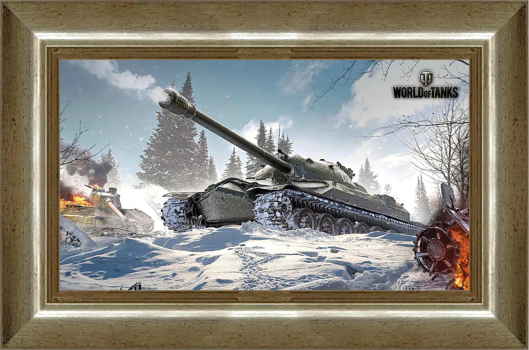 Картина в раме - world of tanks, wargaming net, wg