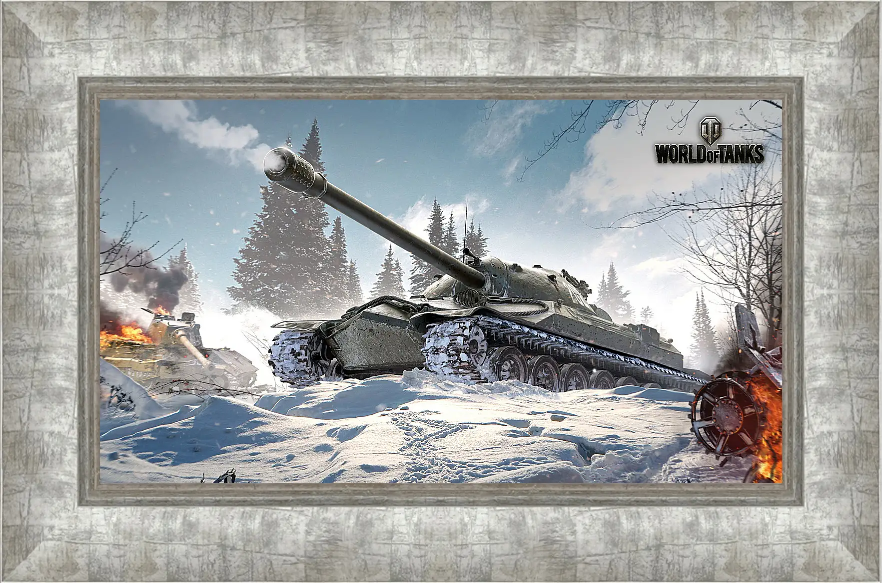 Картина в раме - world of tanks, wargaming net, wg