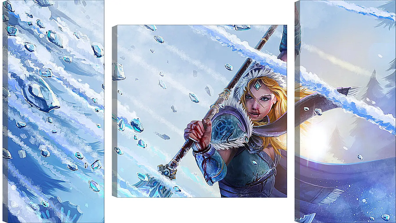 Модульная картина - crystal maiden, dota 2, art