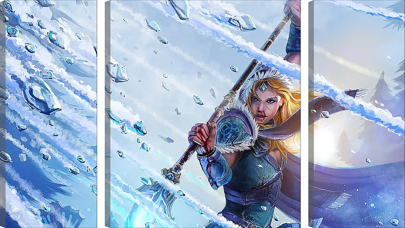 Модульная картина - crystal maiden, dota 2, art