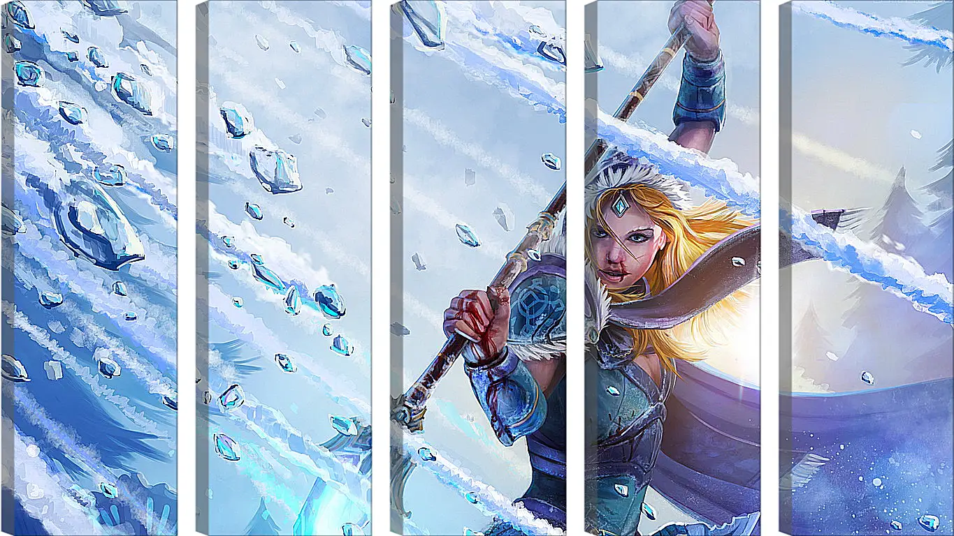 Модульная картина - crystal maiden, dota 2, art