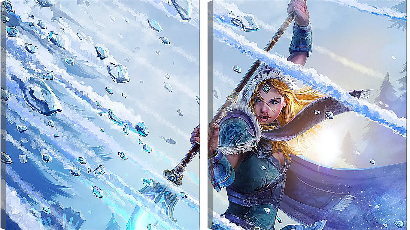 Модульная картина - crystal maiden, dota 2, art