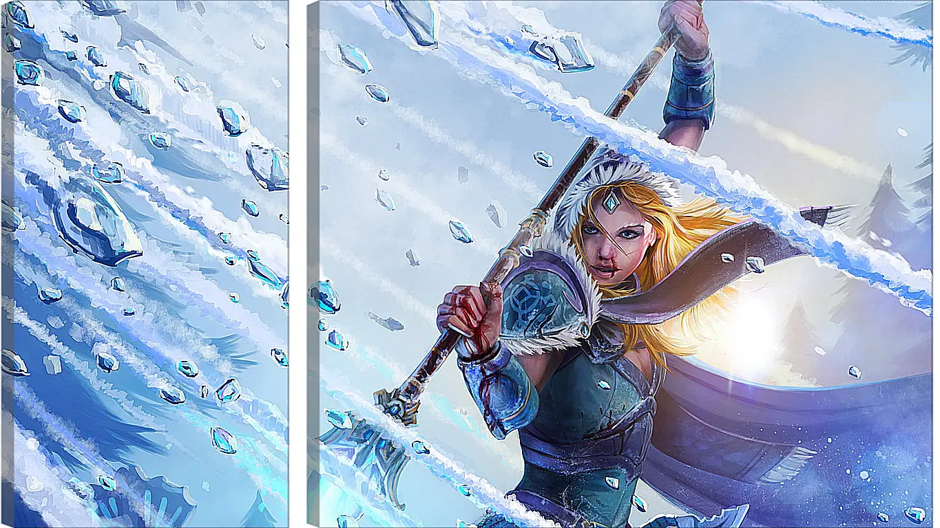 Модульная картина - crystal maiden, dota 2, art