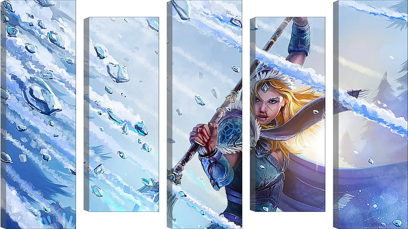 Модульная картина - crystal maiden, dota 2, art