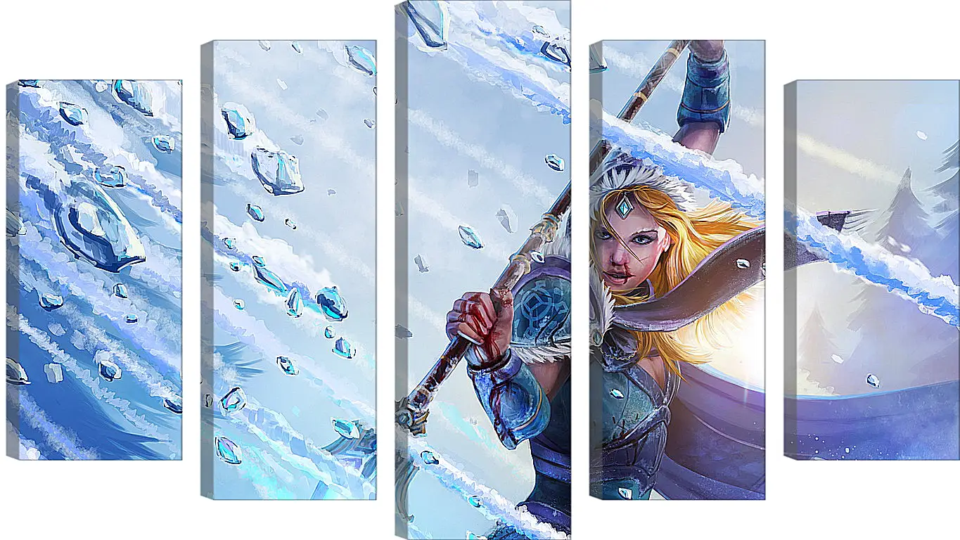 Модульная картина - crystal maiden, dota 2, art