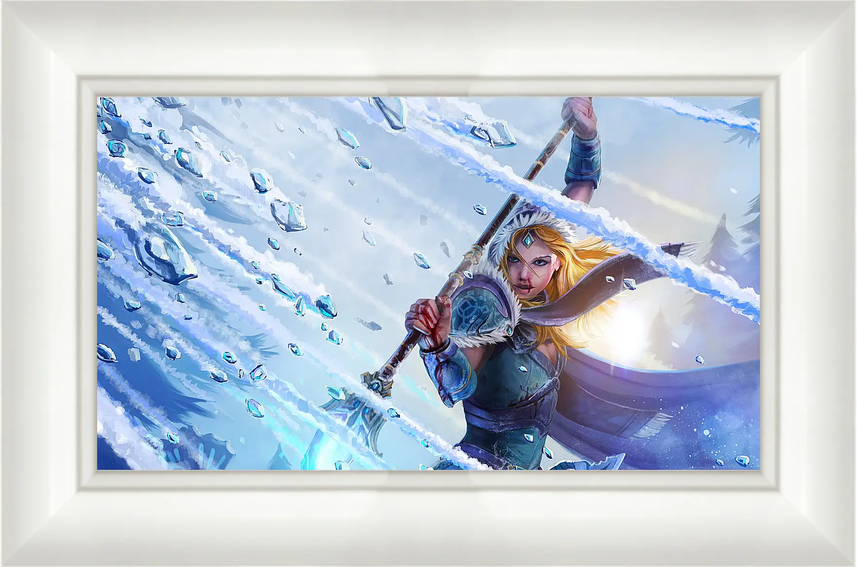 Картина в раме - crystal maiden, dota 2, art