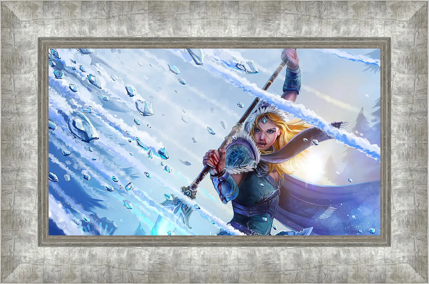 Картина в раме - crystal maiden, dota 2, art