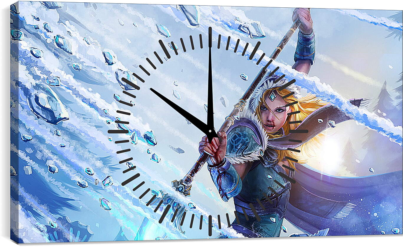 Часы картина - crystal maiden, dota 2, art