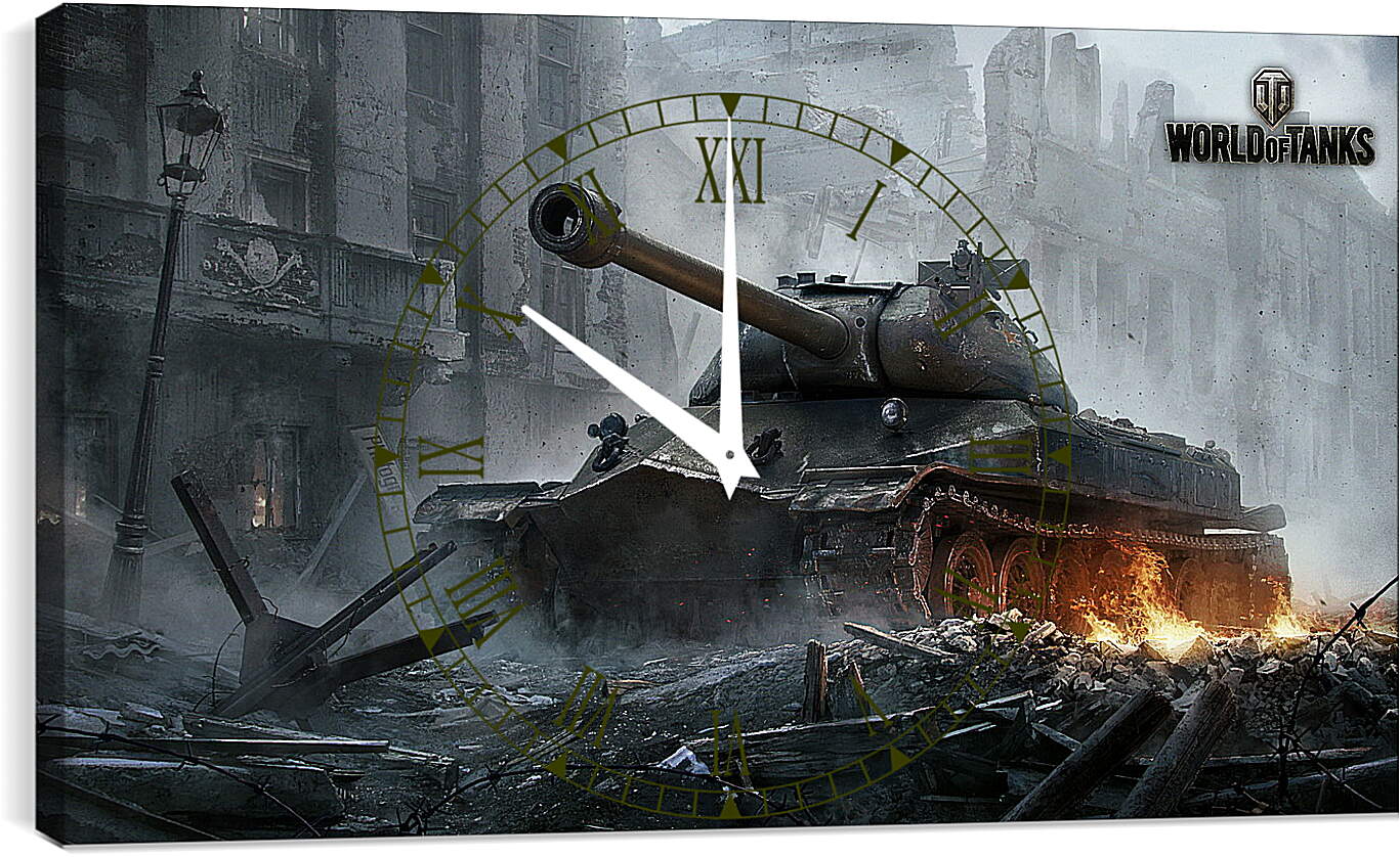Часы картина - world of tanks, wargaming net, object 260