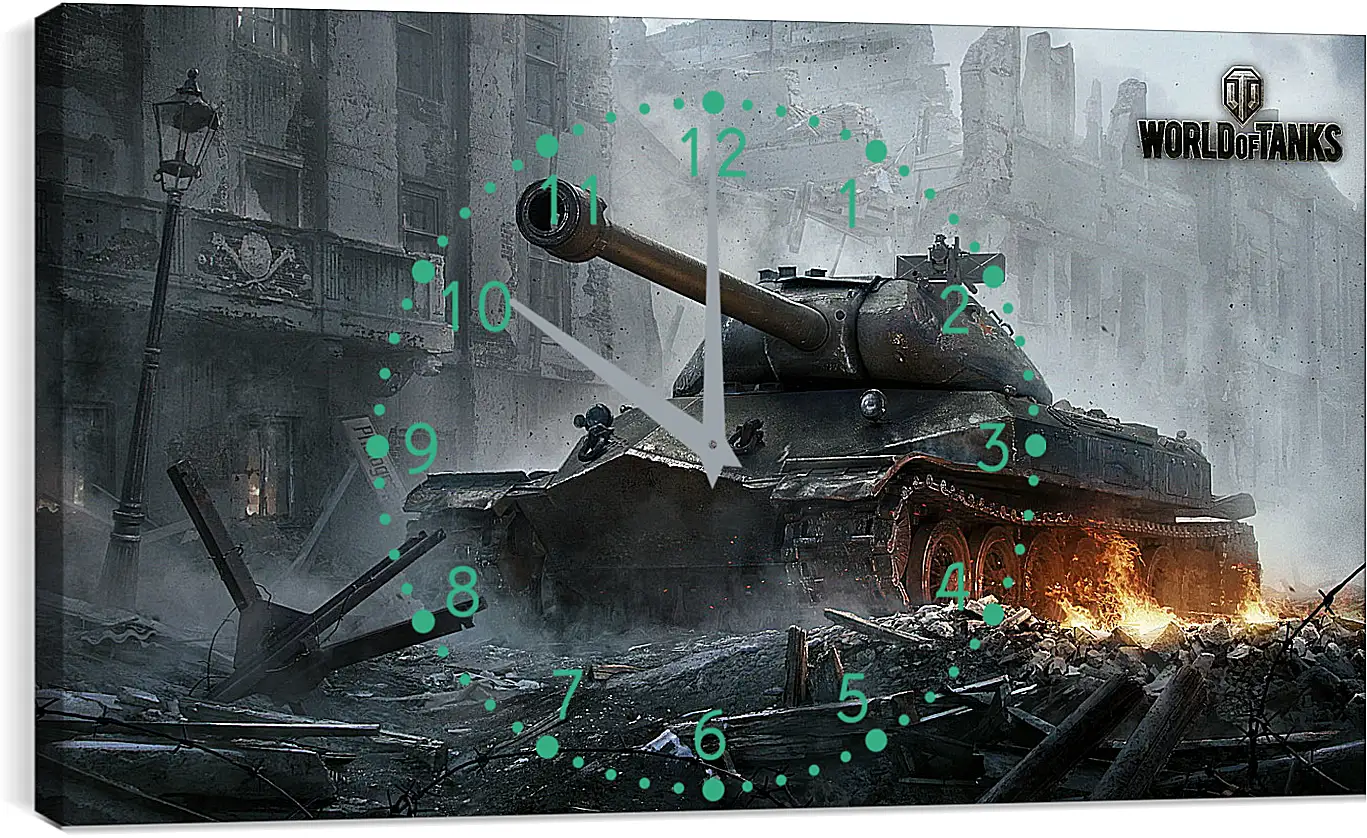 Часы картина - world of tanks, wargaming net, object 260