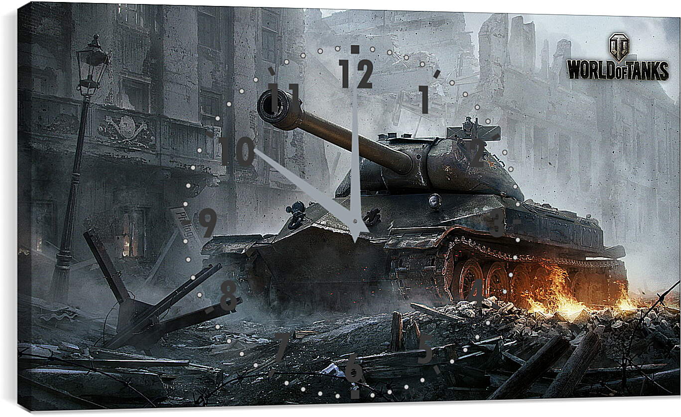 Часы картина - world of tanks, wargaming net, object 260