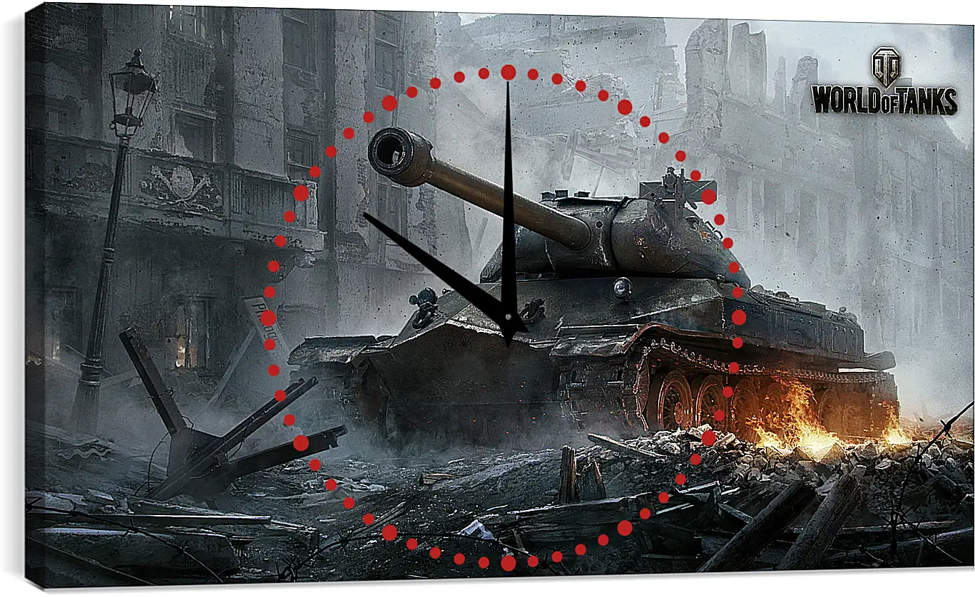 Часы картина - world of tanks, wargaming net, object 260