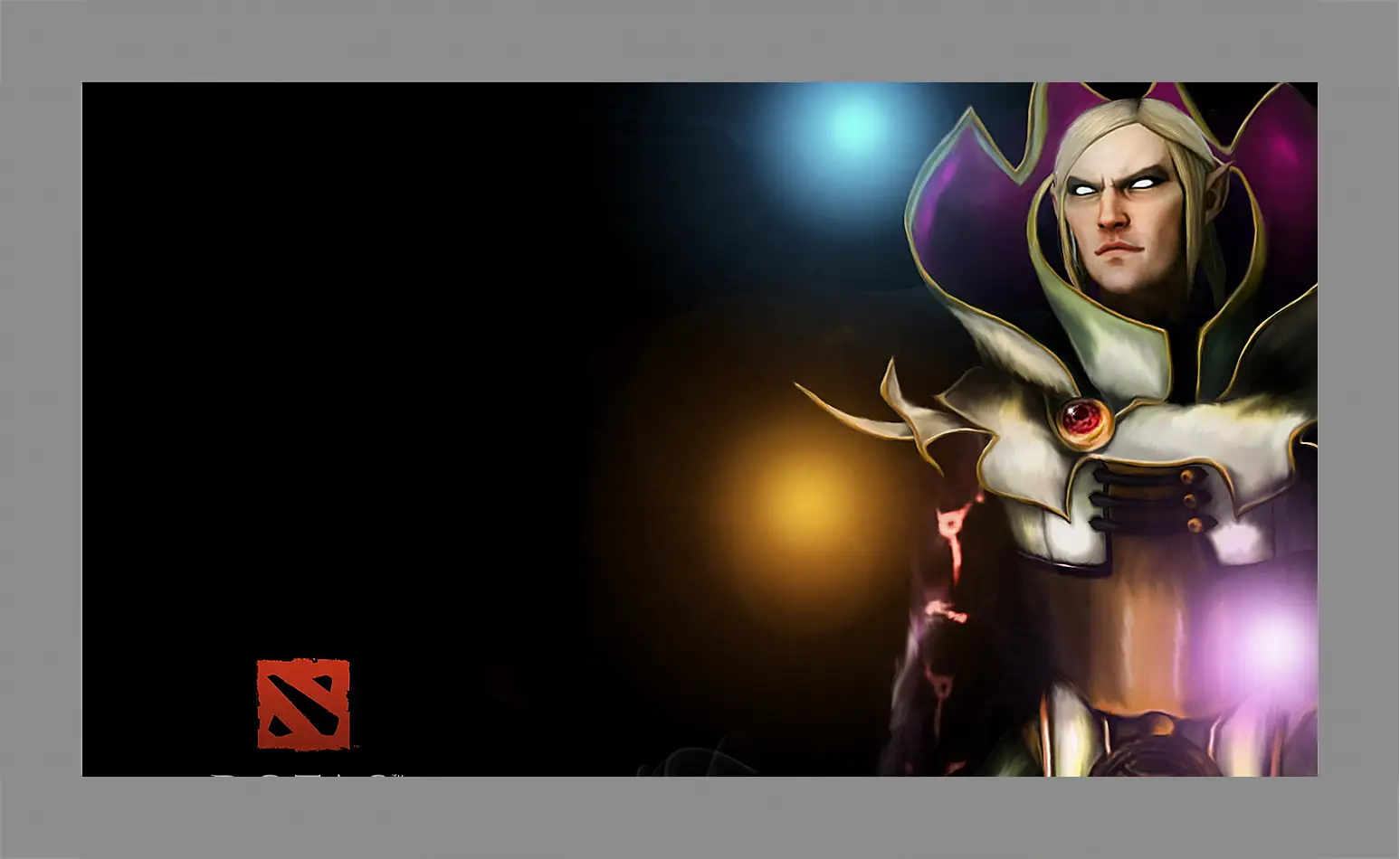 Картина в раме - invoker, dota 2, 3d art