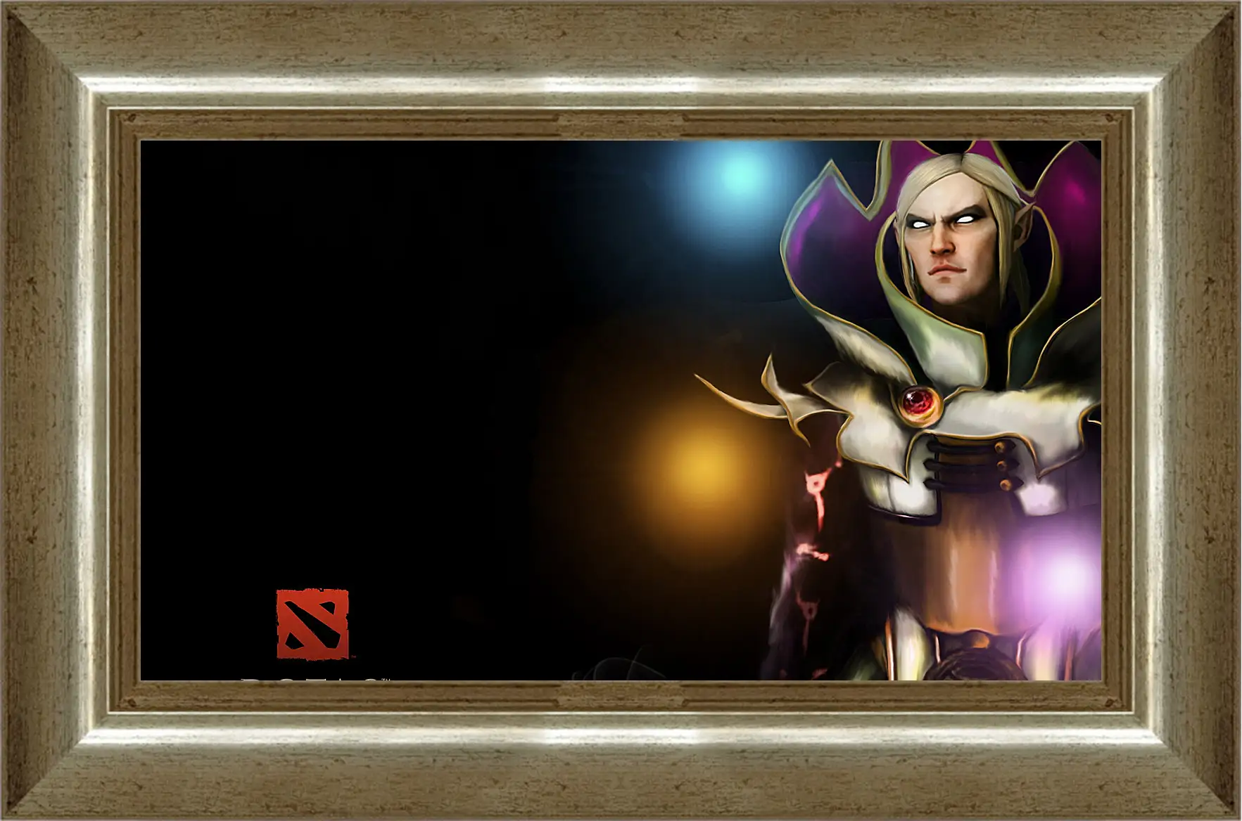 Картина в раме - invoker, dota 2, 3d art