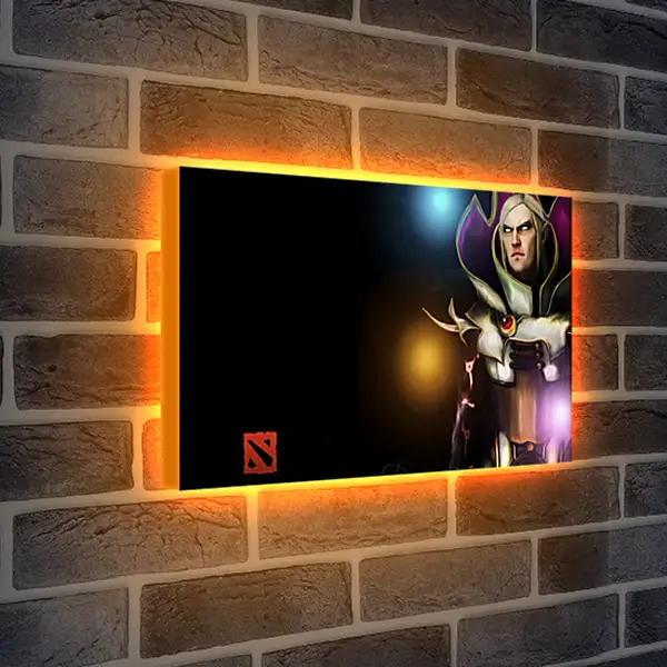 Лайтбокс световая панель - invoker, dota 2, 3d art