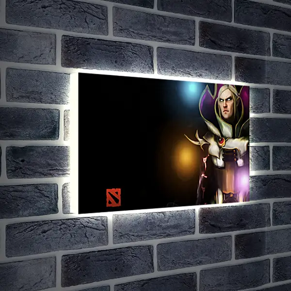 Лайтбокс световая панель - invoker, dota 2, 3d art