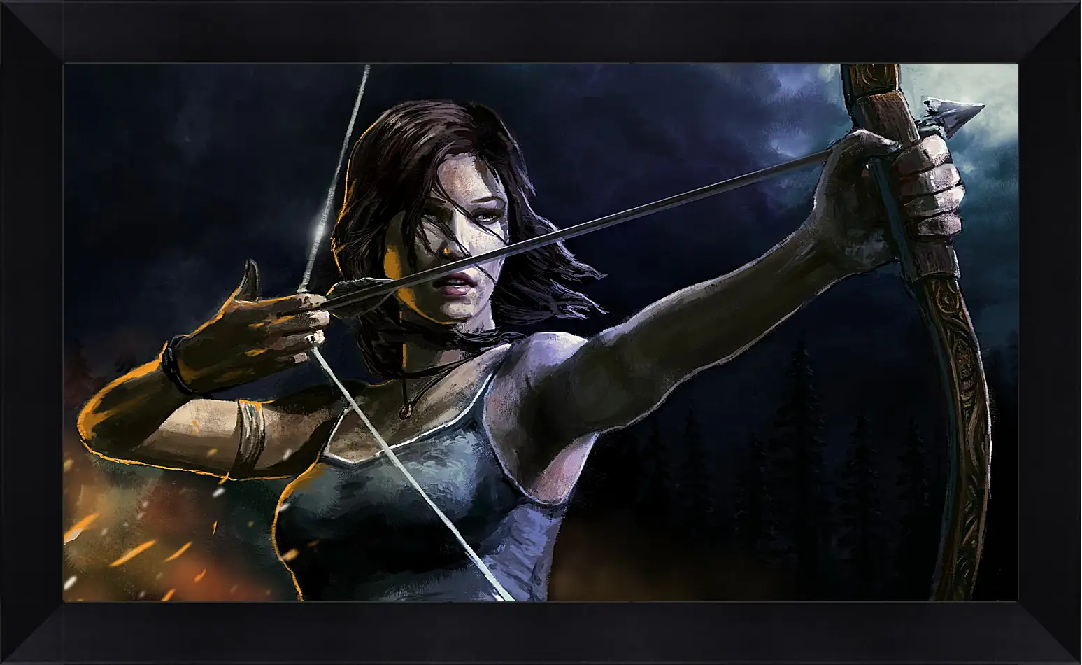 Картина в раме - lara croft, tomb raider, art