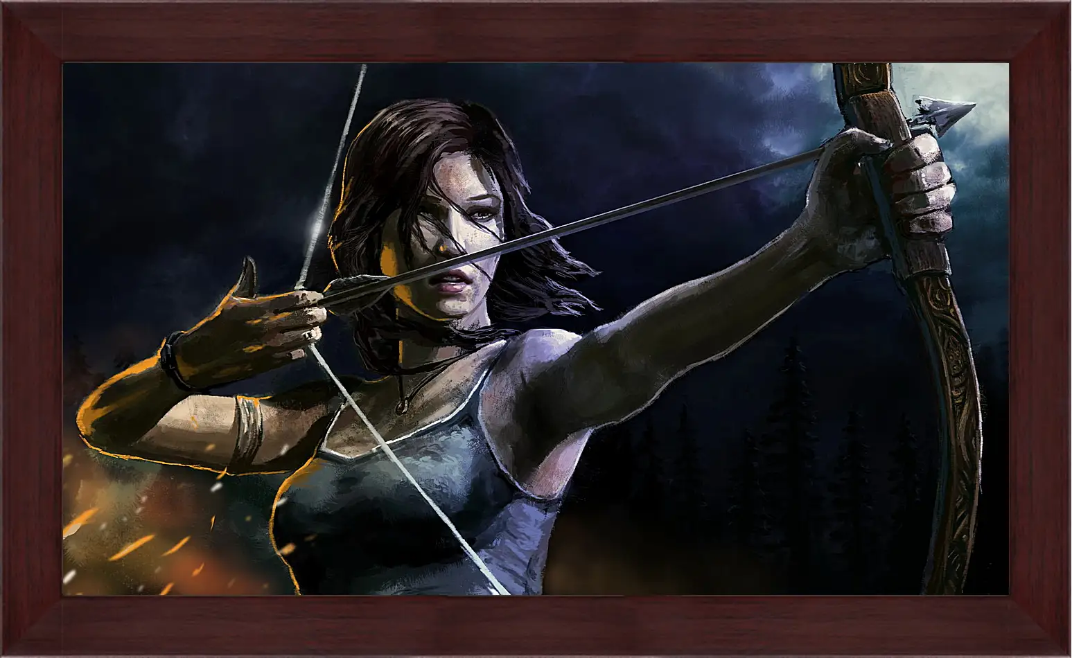 Картина в раме - lara croft, tomb raider, art