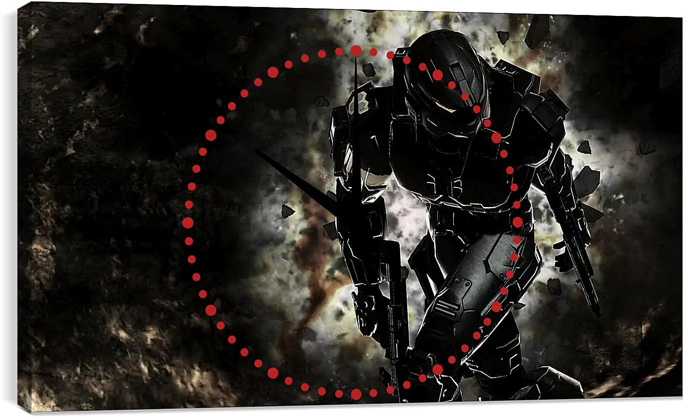 Часы картина - halo, master chief, spartan
