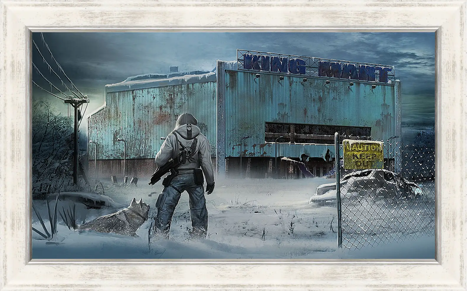 Картина в раме - the last of us, city, winter
