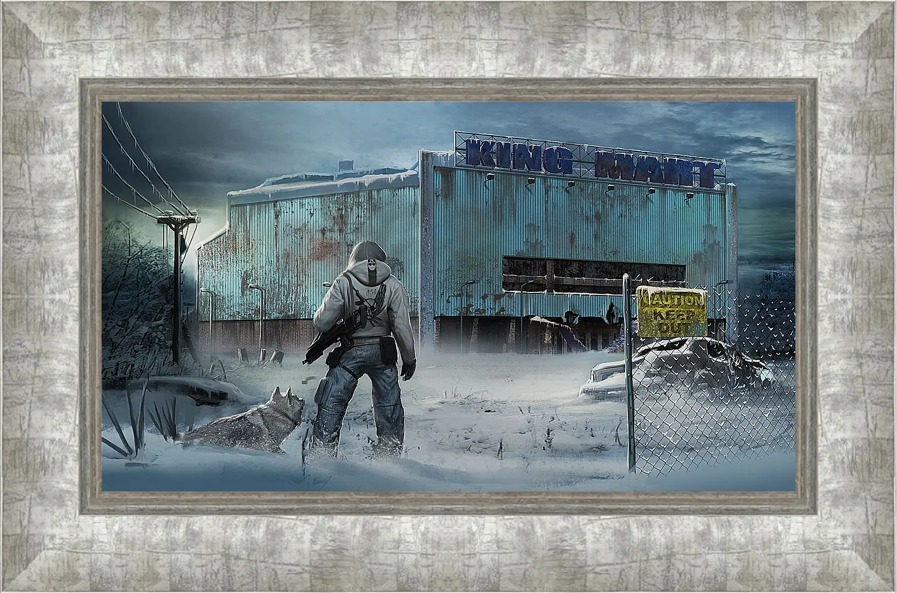 Картина в раме - the last of us, city, winter
