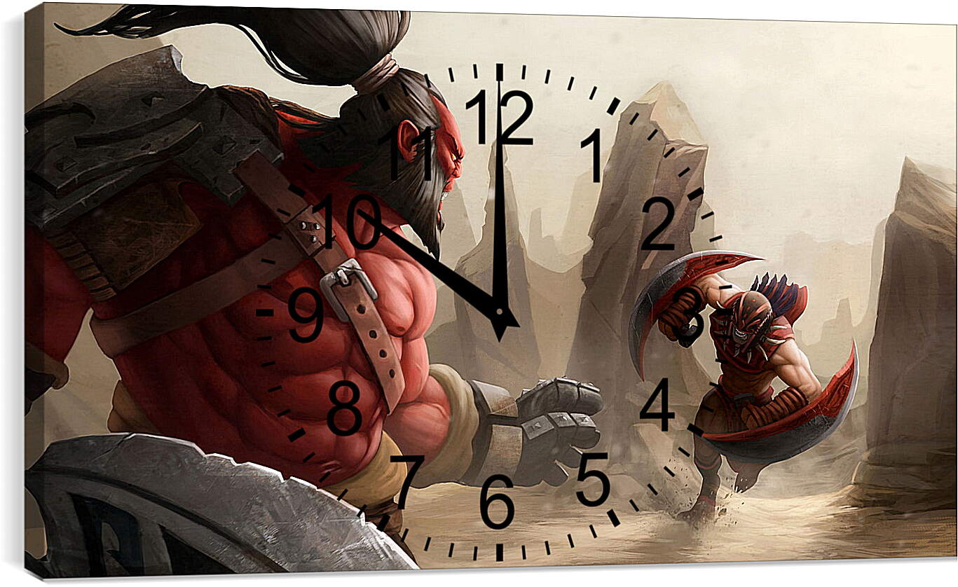 Часы картина - axe, bloodseeker, dota 2