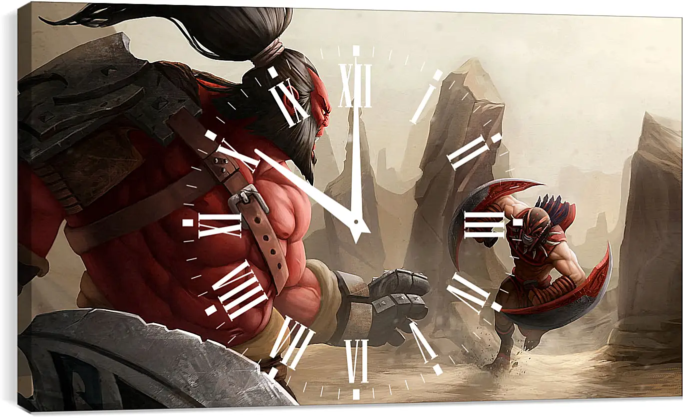 Часы картина - axe, bloodseeker, dota 2