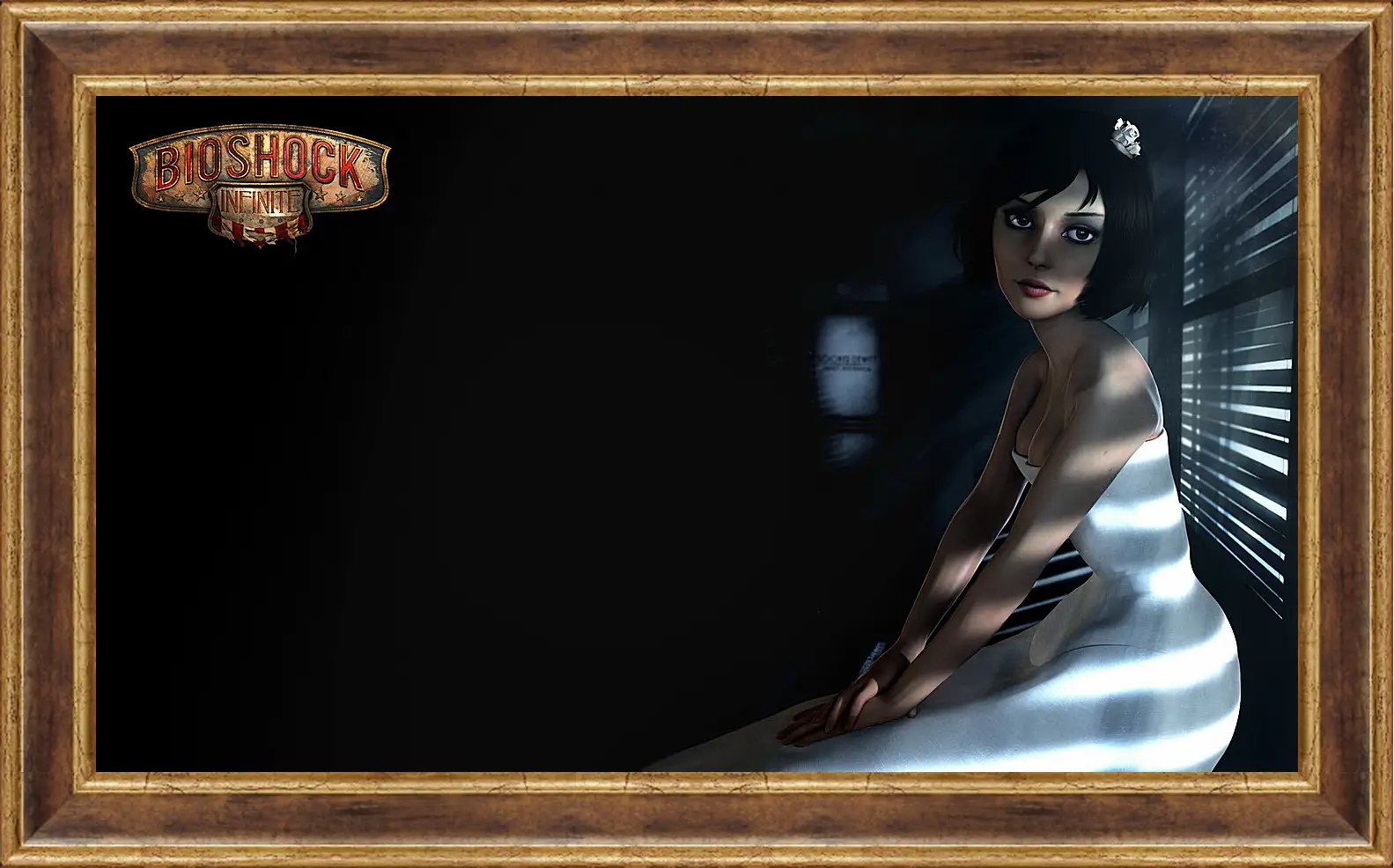 Картина в раме - bioshock infinite, elizabeth, shutters
