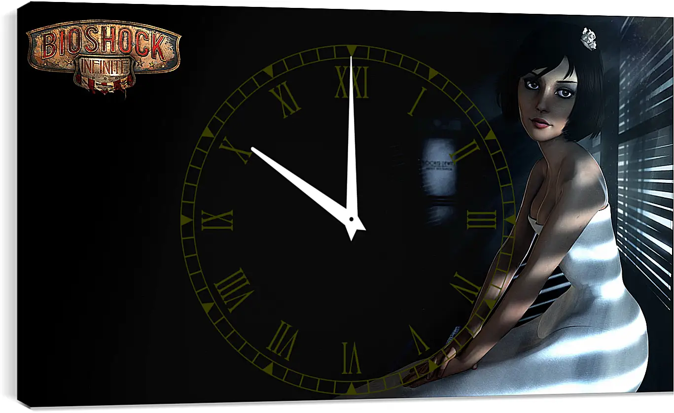 Часы картина - bioshock infinite, elizabeth, shutters
