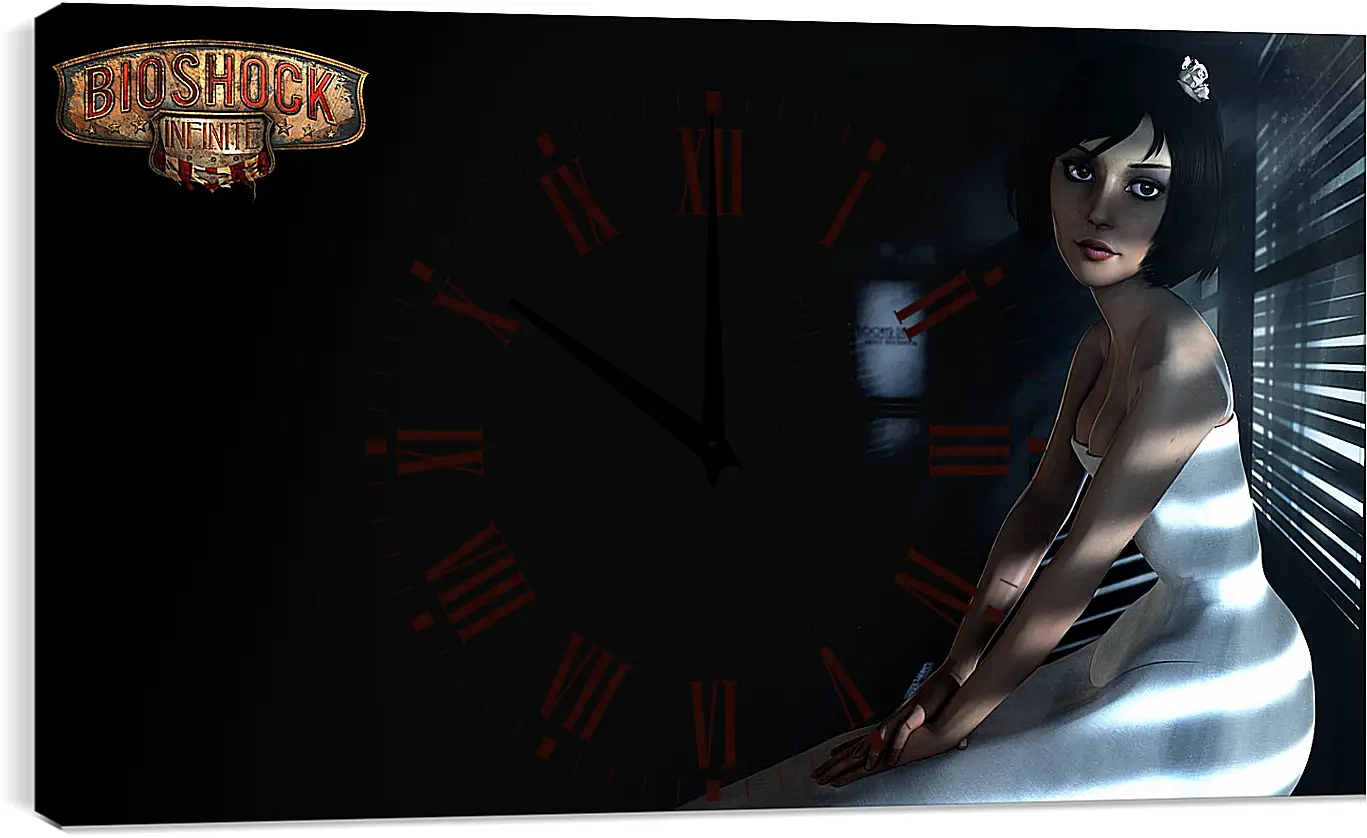 Часы картина - bioshock infinite, elizabeth, shutters
