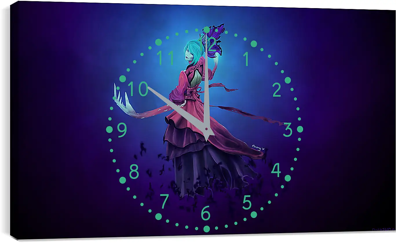 Часы картина - death prophet, dota 2, regalia of the mortal coil