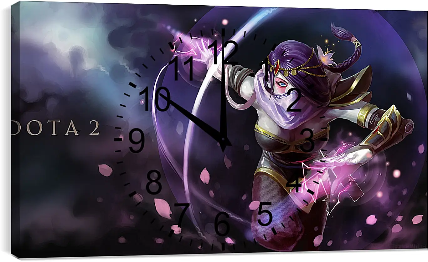 Часы картина - templar assassin, dota, art