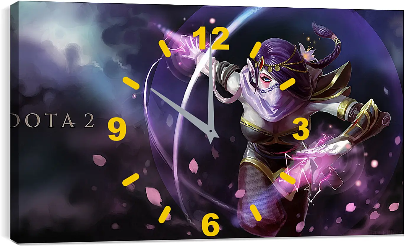 Часы картина - templar assassin, dota, art