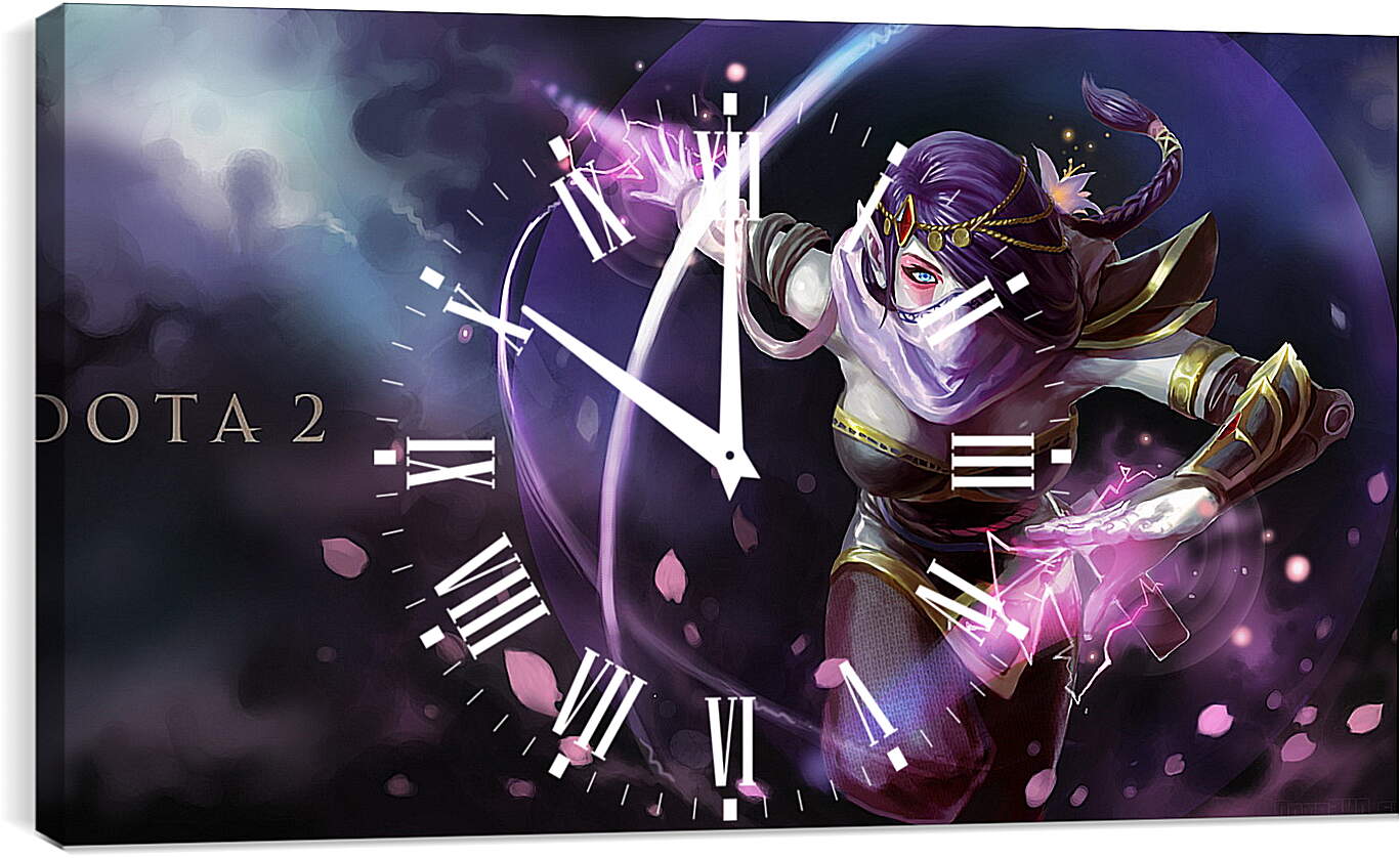 Часы картина - templar assassin, dota, art