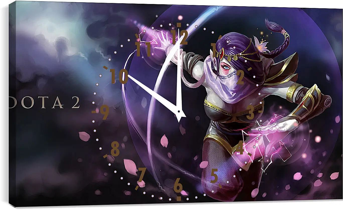 Часы картина - templar assassin, dota, art