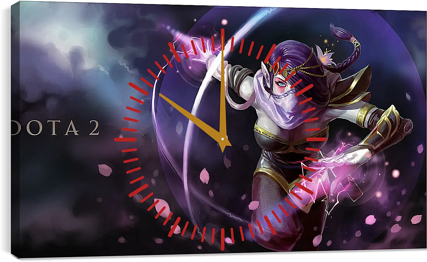 Часы картина - templar assassin, dota, art