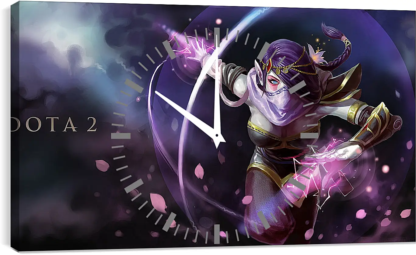 Часы картина - templar assassin, dota, art