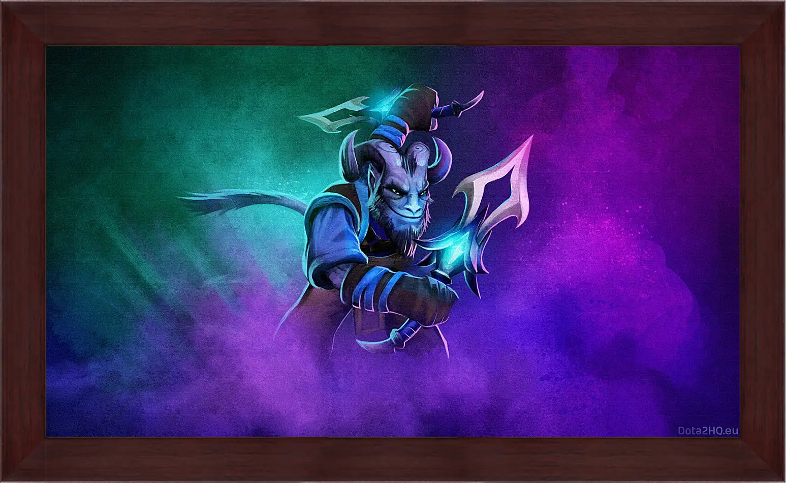 Картина в раме - dota 2, riki, umbrage dagger set