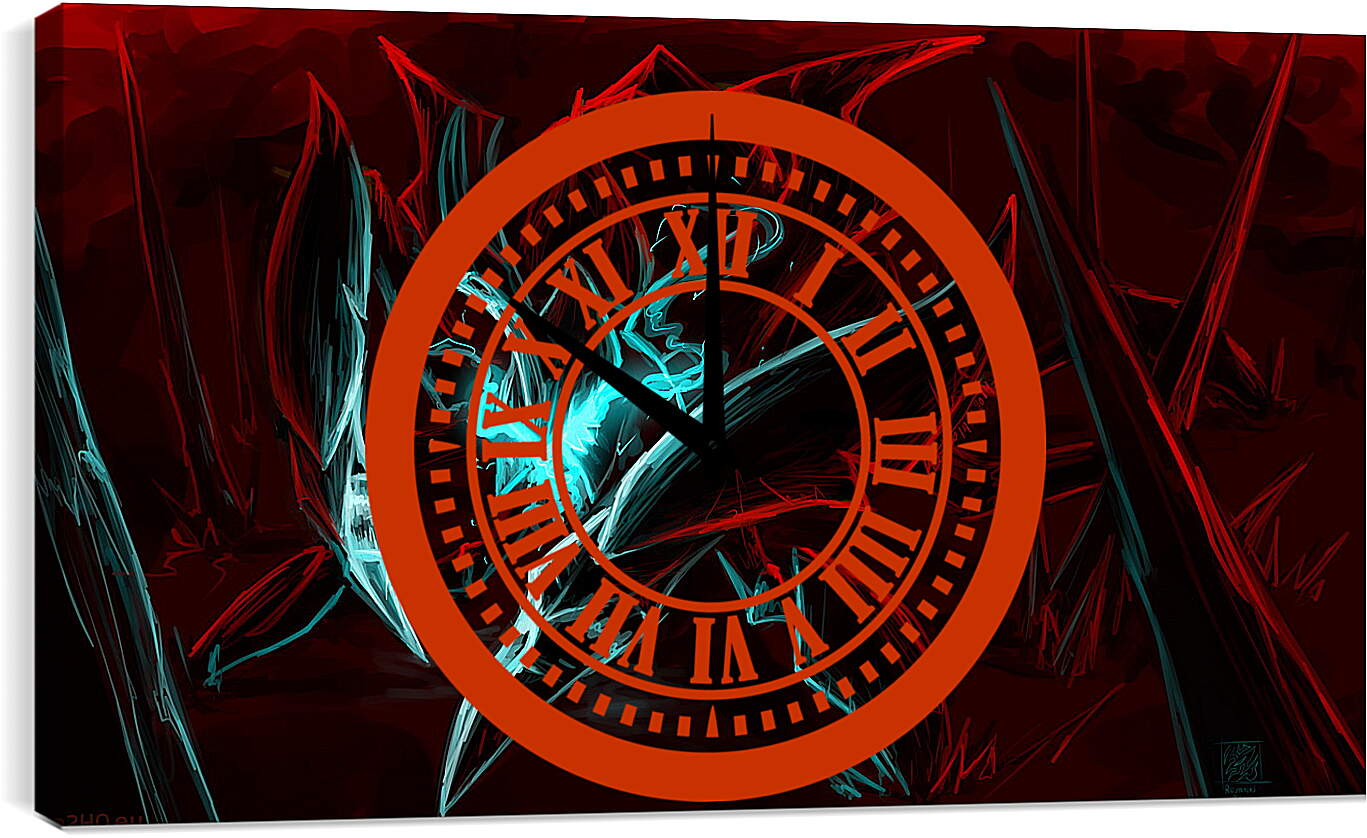 Часы картина - nyx assassin, sketch art, dota 2